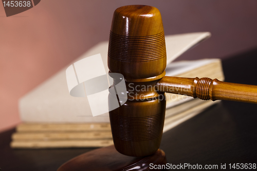 Image of Wooden gavel barrister