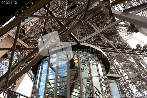 Image of Eiffel Tower closeup