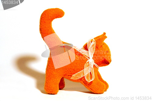 Image of orange toy kitten