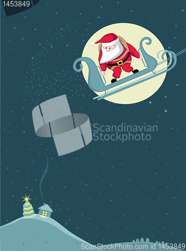 Image of Santa skydiving