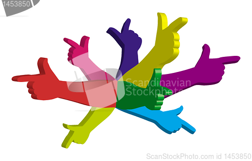 Image of Vector hands