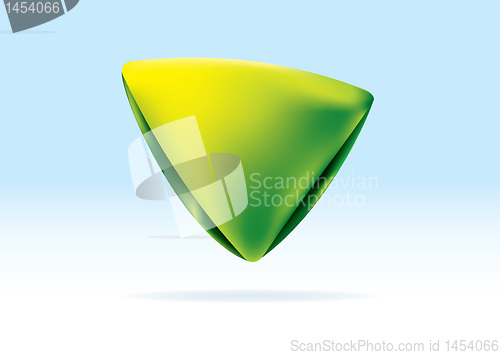 Image of Organic green triangle