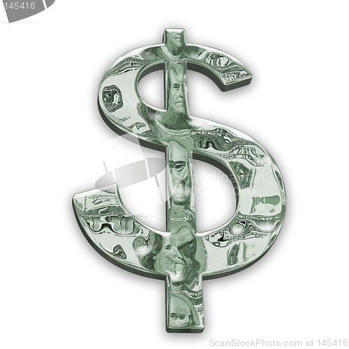 Image of Glossy Dollar Sign