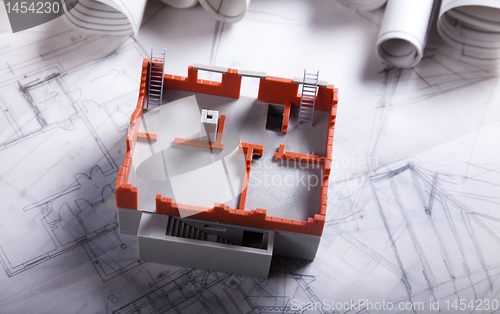 Image of Architecture model and plans