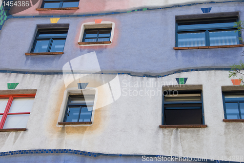 Image of Colorful Facade - Hundertwasser House - Vienna