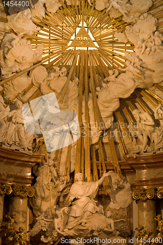 Image of St. Charles's Church in Vienna - The altar closeup