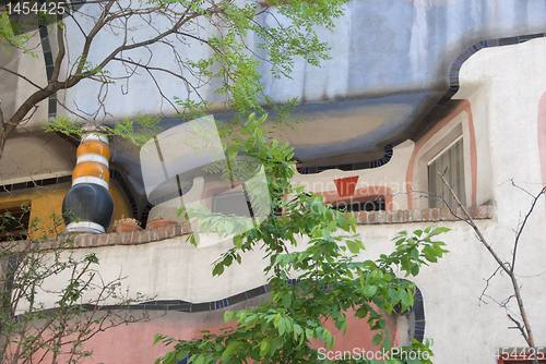 Image of Facade of Hundertwasser Haus - Vienna 2