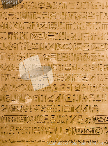 Image of Egyption hieroglyphs