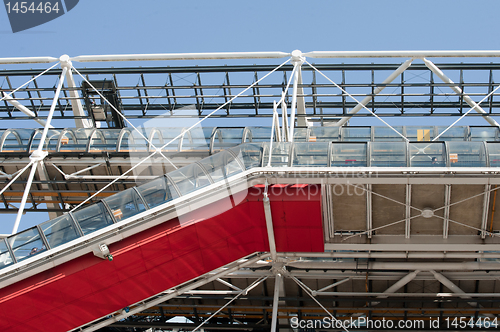 Image of Pompidou red stairs
