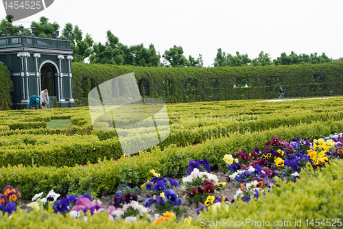 Image of Gardens of Schoenbrunn castle in vienna