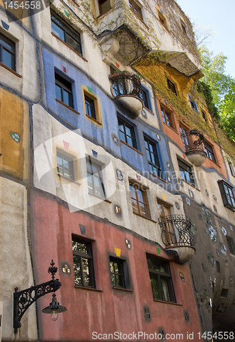 Image of Hundertwasser Facade - vienna