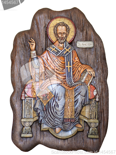 Image of Saint Nicholas wooden icon