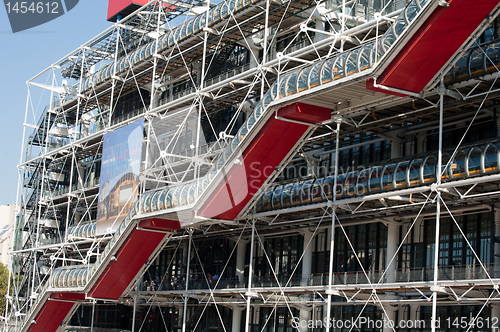 Image of Pompidou red stairs