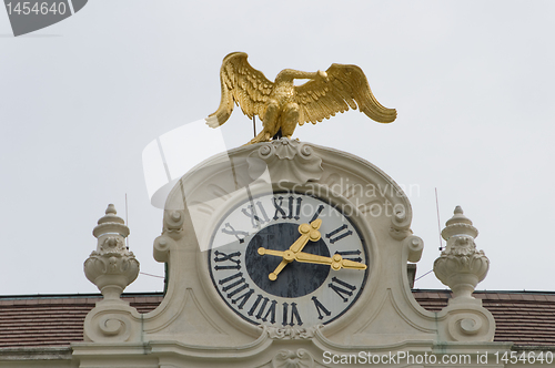 Image of Entrance clock with eagle