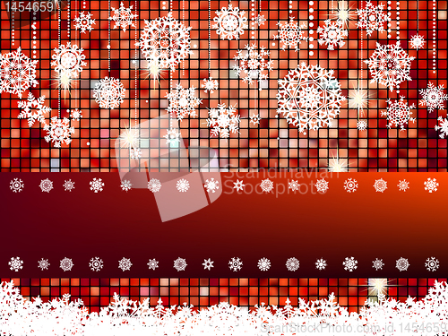 Image of Crastmas card mosaic with light. EPS 8