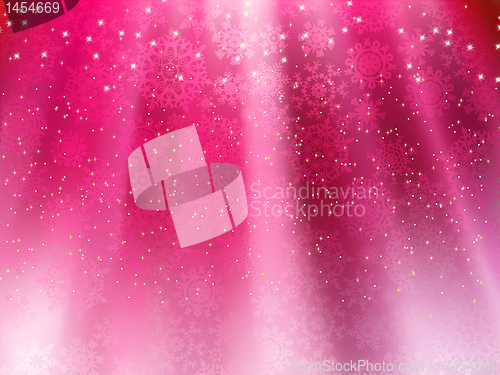 Image of Purple wave background with snowflakes. EPS 8