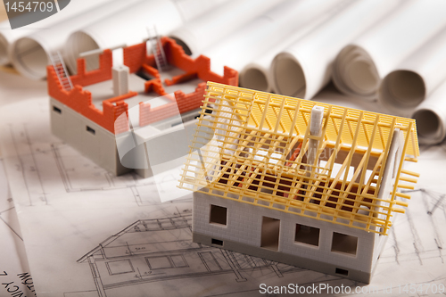Image of Architecture model and plans