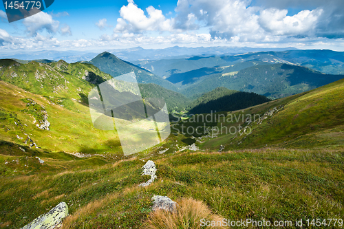 Image of Carpathian mountains landscape in Ukraine