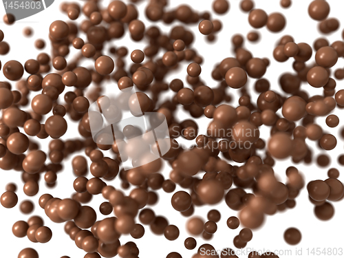 Image of Sweet chocolate bubbles with shallow DOF