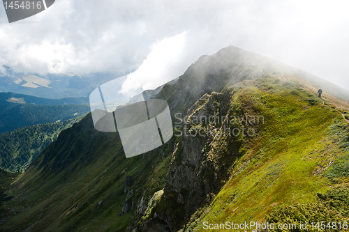 Image of Carpathian mountains in Ukraine and hiking