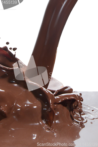 Image of pouring chocolate