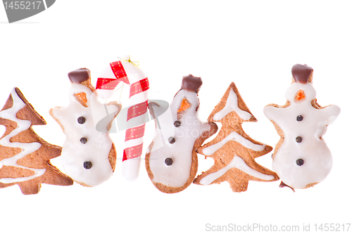 Image of ginger snowman and tree