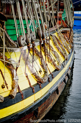 Image of old sailing ship