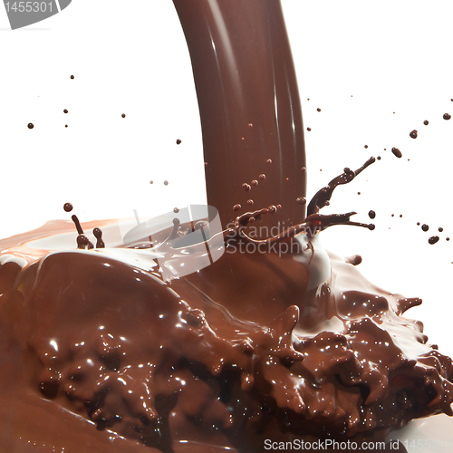 Image of pouring chocolate