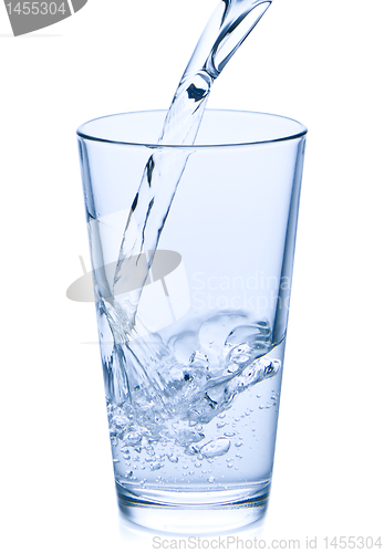 Image of pouring water into glass