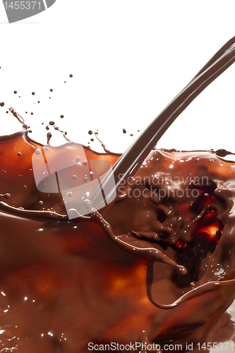Image of pouring chocolate