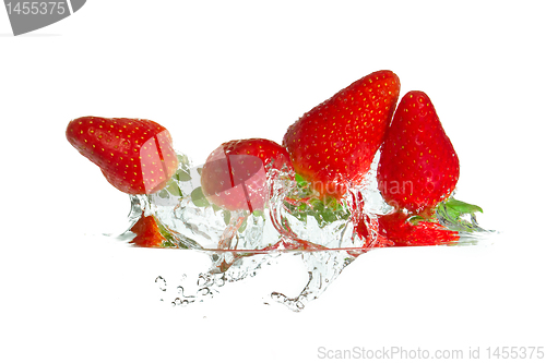 Image of strawberry in the water