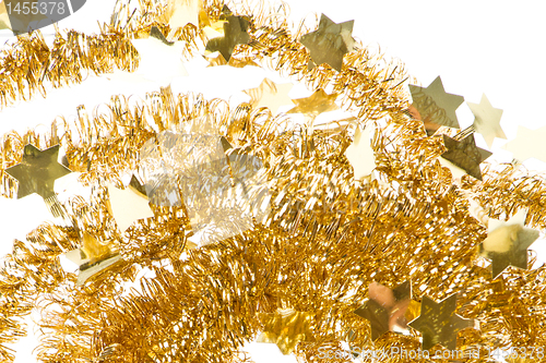 Image of golden tinsel