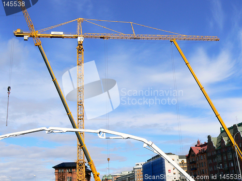 Image of Construction cranes