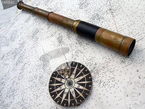 Image of Binocular and compass