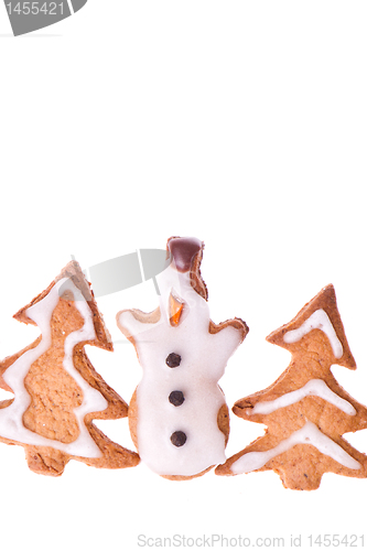 Image of ginger snowman and tree