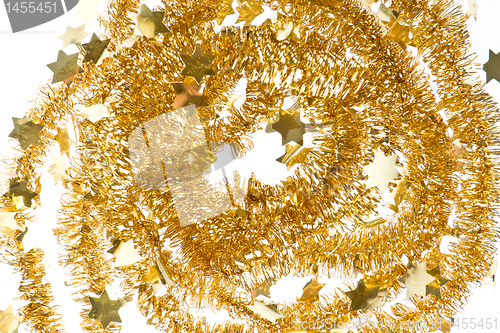 Image of golden tinsel