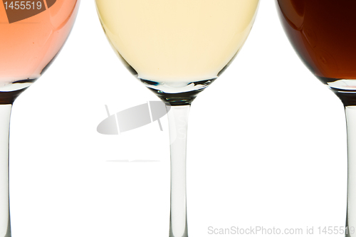 Image of three wine glasses