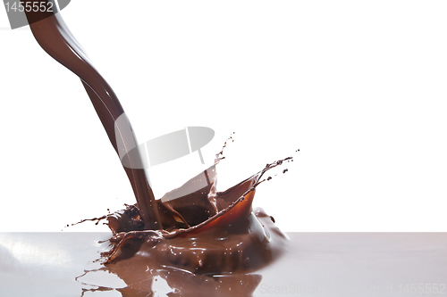Image of pouring chocolate