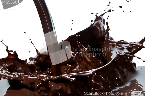Image of pouring chocolate