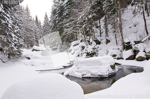 Image of frozen stream