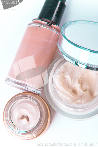 Image of creams and makeup