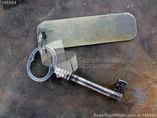 Image of Old vintage key on table