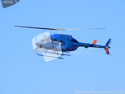 Image of Blue helicopter