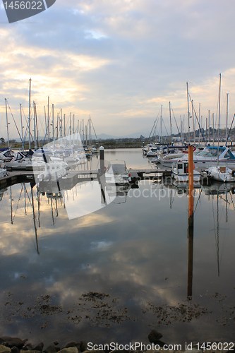 Image of reflecting boats