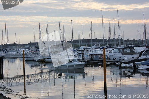 Image of reflecting boats