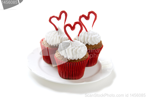 Image of Valentine's cupcakes