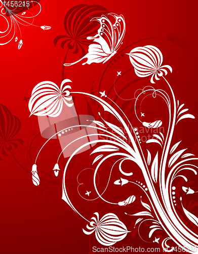 Image of Abstract flower pattern