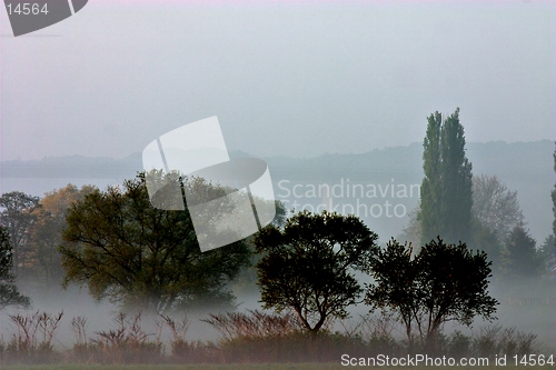 Image of Foggy morning in ruhr valley