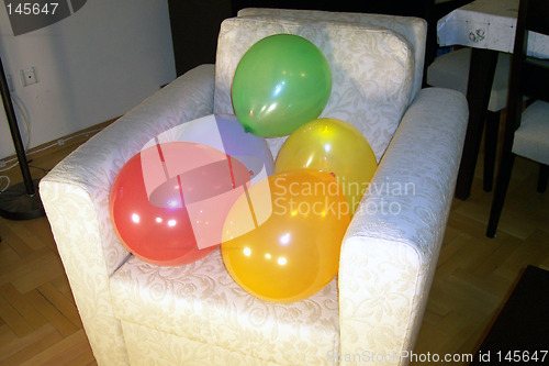 Image of sitting balloons