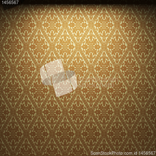 Image of illuminated fabric wallpaper